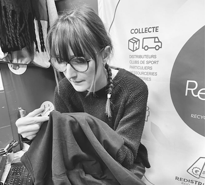 Ondine Marechal dans la boutique de ReSport Ondine Marechal dans la boutique de ReSport